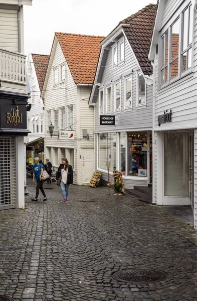 Stavanger Norwegen September 2016 Anonyme Person Die Stavanger Umgeht Stavanger — Stockfoto