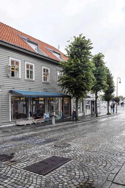 Stavanger Norwegen September 2016 Anonyme Person Die Stavanger Umgeht Stavanger — Stockfoto