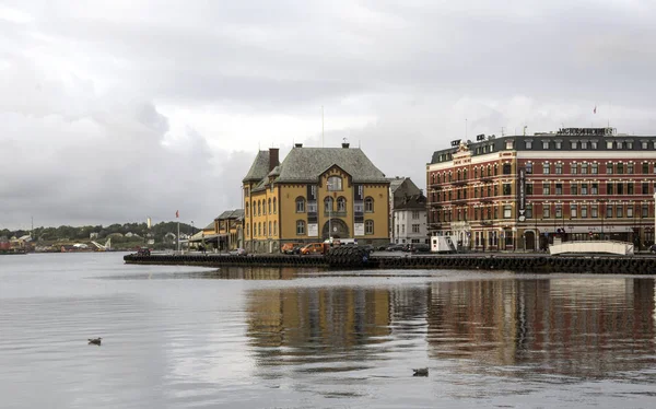 Stavanger Noruega Setembro 2016 Uma Pessoa Anónima Passear Por Stavanger — Fotografia de Stock