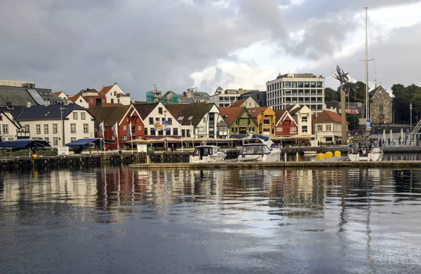 Stavanger Norge September 2016 Anonyma Person Som Går Runt Stavanger — Stockfoto