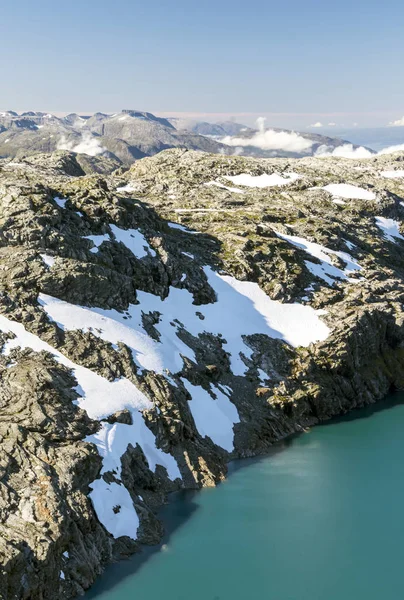 Montanhas Sul Noruega Dia Ensolarado — Fotografia de Stock