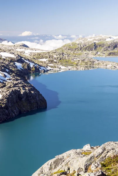 Горы Юге Норвегии Солнечный День — стоковое фото