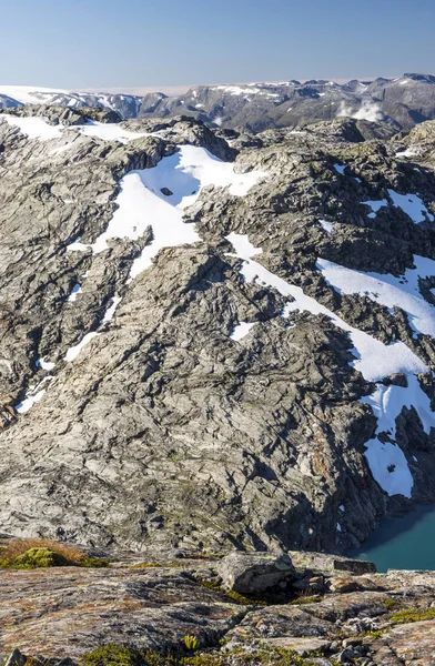 Berge Süden Norwegens Einem Sonnigen Tag — Stockfoto