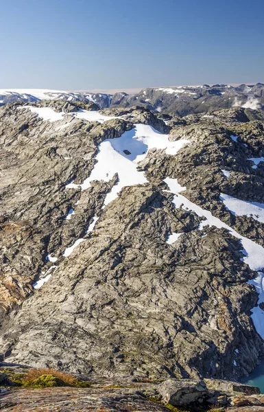 Bergen Het Zuiden Van Noorwegen Een Zonnige Dag — Stockfoto