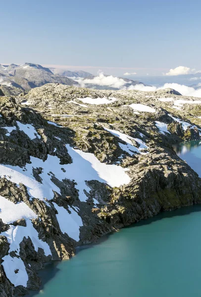 Bergen Het Zuiden Van Noorwegen Een Zonnige Dag — Stockfoto