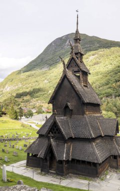 Kaupanger antik pagan Ahşap kiliseler. Kaupanger olduğu bir kasabada il Sogn og Fjordane bölgesinde Vestlandet, Norveç