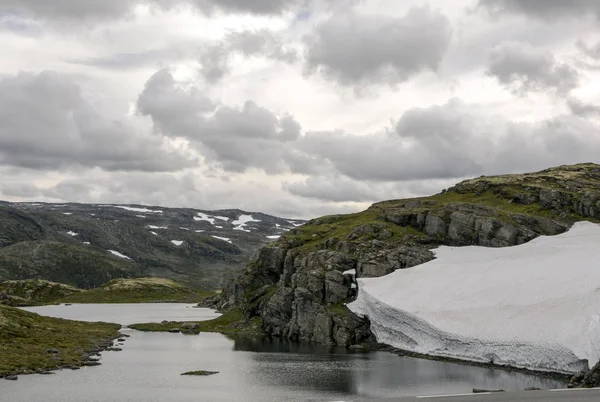 Sjö Prärierna Inre Södra Norge Mulen Dag — Stockfoto