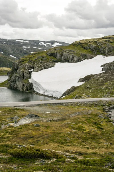 Озеро Прерії Інтер Норвегії Похмурий День — стокове фото