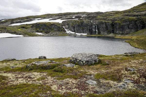 Sjö Prärierna Inre Södra Norge Mulen Dag — Stockfoto