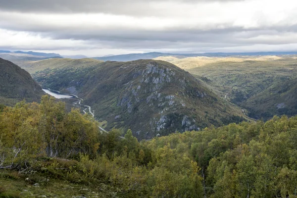 Berge Landesinneren Von Südnorwegen Einem Bewölkten Tag — Stockfoto