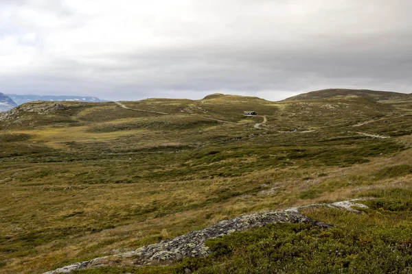 Montagnes Intérieur Sud Norvège Par Une Journée Nuageuse — Photo