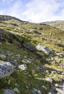 Bulutlu bir günde southern Norway iç dağlar.