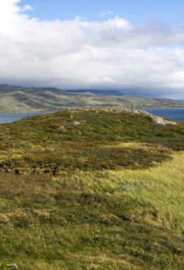 Bulutlu bir günde southern Norway iç dağlar.