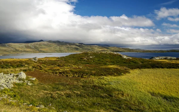 Lago Nelle Praterie Dell Interno Della Norvegia Meridionale Una Giornata — Foto Stock