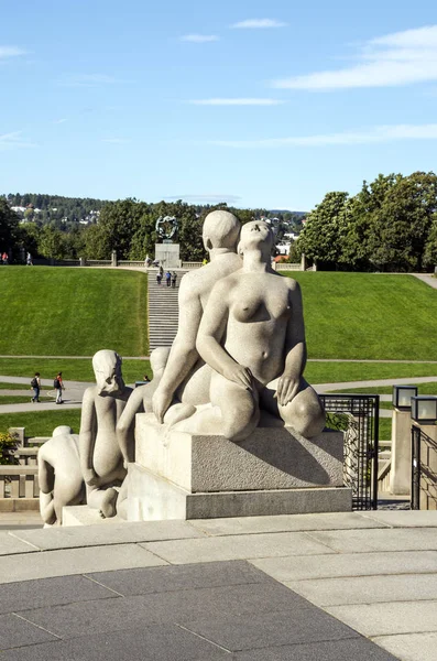 Oslo Noruega Setembro 2016 Vigeland Park Sculpture Park Provavelmente Parque — Fotografia de Stock