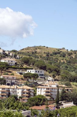 Alella köyü. Alella Katalonya iline bağlı bölge. Maresme bölge il, Barselona'da ait. 