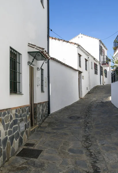 Rua Uma Aldeia Casas Brancas Província Espanhola Málaga Chamado Casares — Fotografia de Stock