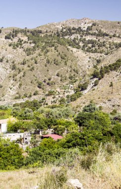 Jaen İspanyol il güneşli bir günde Sierra de Cazorla dağlarında.