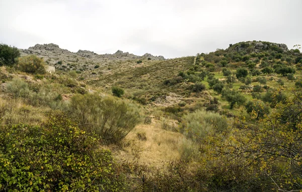Bergkette Mit Den Bergen Von Córdoba Spanien Einem Sonnigen Tag — Stockfoto