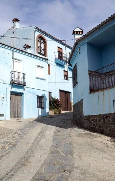 Calle Pueblo Casas Blancas Provincia Española Málaga Llamada Casares Día — Foto de Stock