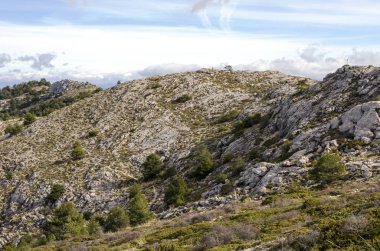 Jaen İspanyol il güneşli bir günde Sierra de Cazorla dağlarında.