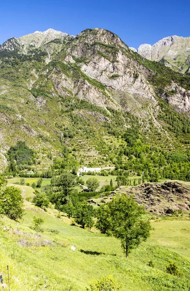 Montañas Los Pirineos Valle Benasque España Día Soleado — Foto de Stock