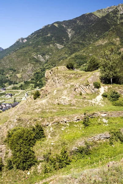 Montañas Los Pirineos Valle Benasque España Día Soleado — Foto de Stock