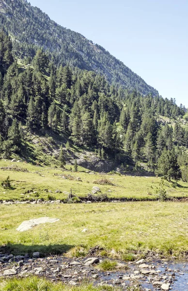 Montanhas Dos Pirenéus Vale Benasque Espanha Dia Ensolarado — Fotografia de Stock