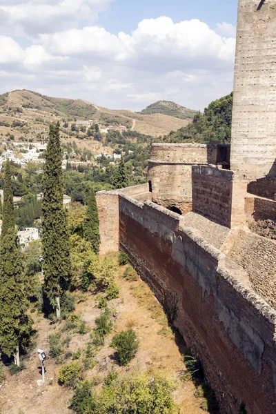 Die Alhambra Ist Eine Andalusische Pfalzstadt Granada Autonome Gemeinschaft Andalusiens — Stockfoto