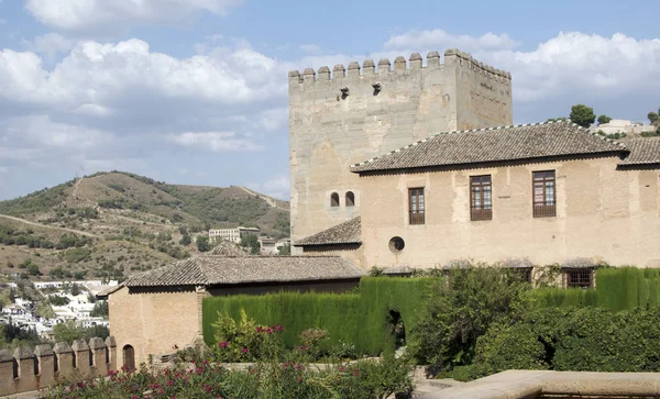 Het Alhambra Een Andalusische Palatijnse Stad Granada Autonome Gemeenschap Van — Stockfoto