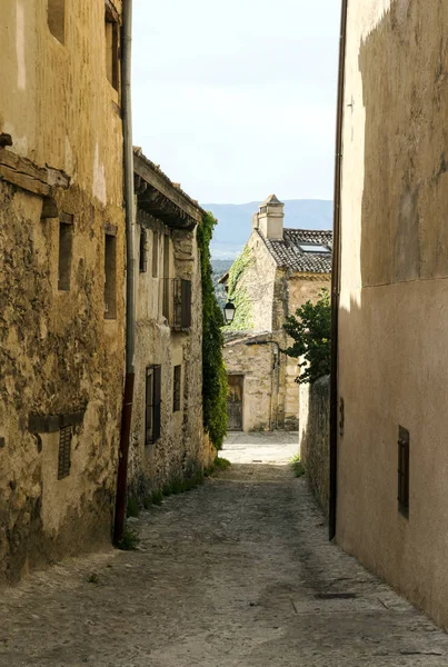 Pedraza Uma Cidade Espanhola Localizada Norte Madrid Famosa Por Seus — Fotografia de Stock