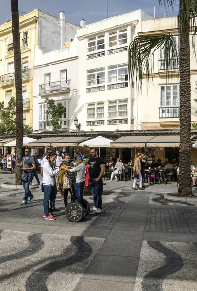 Cádiz Andalucía España Octubre 2017 Gente Anónima Caminando Por Las — Foto de Stock