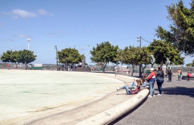 Santa Cruz de Tenerife, Kanarya Adası, İspanya-Haziran 2018. Santa Cruz de Tenerife Adası Tenerife, Kanarya Adaları adalar bir liman kentidir
