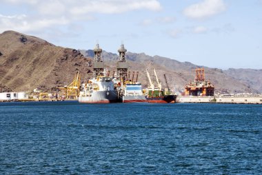 Santa Cruz de Tenerife, Kanarya Adası, İspanya-Haziran 2018. Santa Cruz de Tenerife Adası Tenerife, Kanarya Adaları adalar bir liman kentidir.