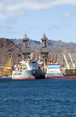 Santa Cruz de Tenerife, Kanarya Adası, İspanya-Haziran 2018. Santa Cruz de Tenerife Adası Tenerife, Kanarya Adaları adalar bir liman kentidir.