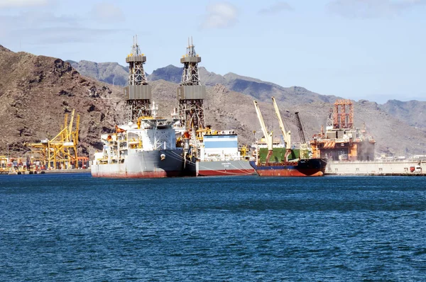 Přístav Santa Cruz Tenerife Kanárských Ostrovech Španělsko — Stock fotografie