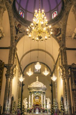 Interior of the conception church. The de la Concepcin is the best example of baroque in the Canary Islands, it is located in the Villa de La Orotava on the island of Tenerife.