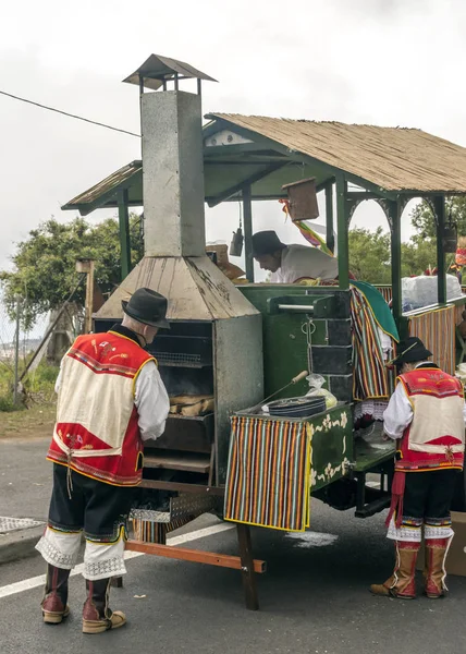 オロタバ テネリフェ島 スペイン 2018年 オロタバのサン イシドロのラブラドールの巡礼 お祭り国家観光スポットの宣言は コーパスクリスティ後祝われる — ストック写真