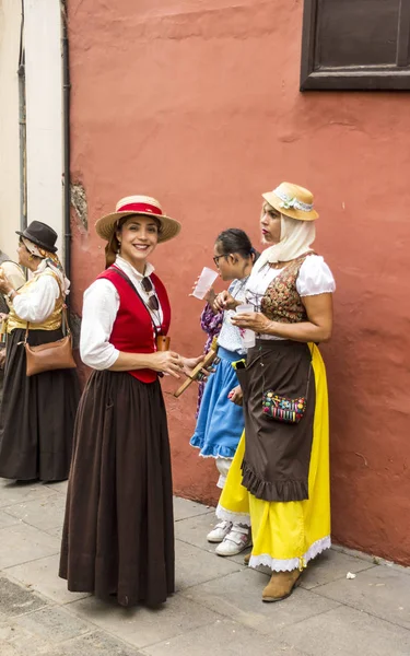 オロタバ テネリフェ島 スペイン 2018年 オロタバのサン イシドロのラブラドールの巡礼 お祭り国家観光スポットの宣言は コーパスクリスティ後祝われる — ストック写真