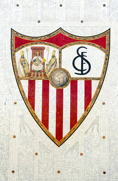 Coat Arms Sevilla Football Club Wall — Stok fotoğraf