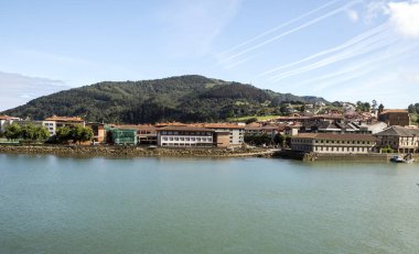 Orio güneşli bir deniz kenarında Bask Ülkesi, İspanya '