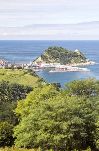 Zarautz Door Zee Baskenland Spanje Een Zonnige Dag — Stockfoto