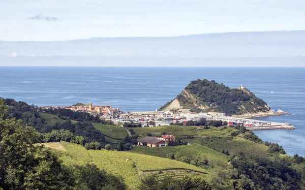 Zarautz Door Zee Baskenland Spanje Een Zonnige Dag — Stockfoto