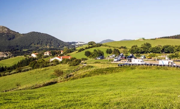 Pole Zumaia San Sebastian Španělsko Slunečného Dne — Stock fotografie