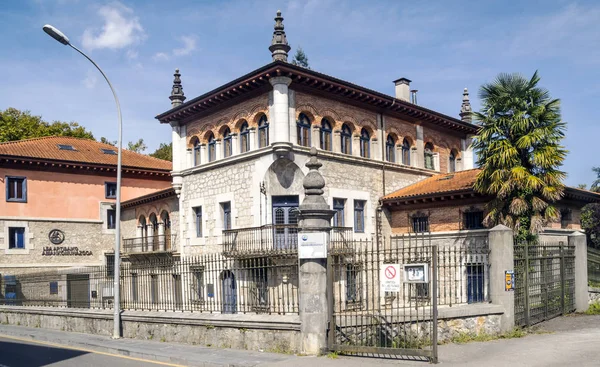 Rural town in the spanish basque country on a suuny day