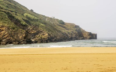 İspanya güneşli bir günde Bizcaia Beach