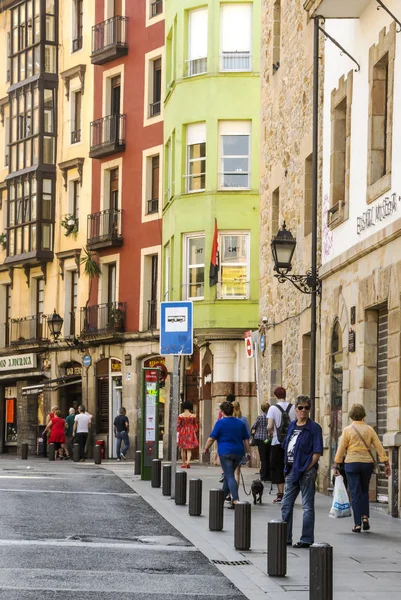 Bilbao Španělsko Září 2018 Ulice Města Lidí Kteří Jdou Nich — Stock fotografie