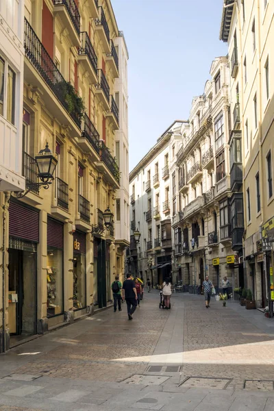 Bilbao España Septiembre 2018 Calle Una Ciudad Con Gente Caminando — Foto de Stock