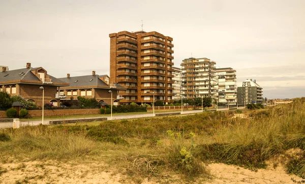 Big building in the north of Spain in a cloudy day.