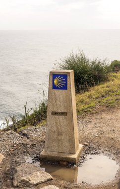 İspanya'da camino Santiago Işareti